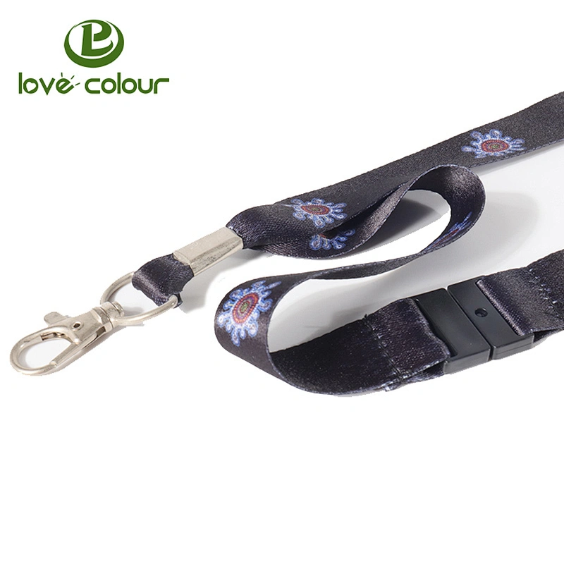 Customized Polyester Printing Lanyard Key Holder Ribbon id Strap