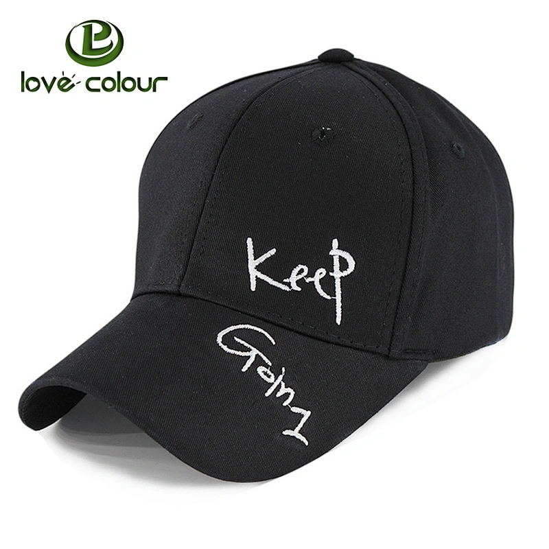 Adjustable Cotton Breathable Eyelets Baseball Hat With Custom Logo