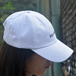 Cheap custom cotton white baseball cap for promotional gift