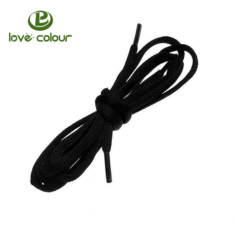 Custom Classic Black Adult Oval Shoelace