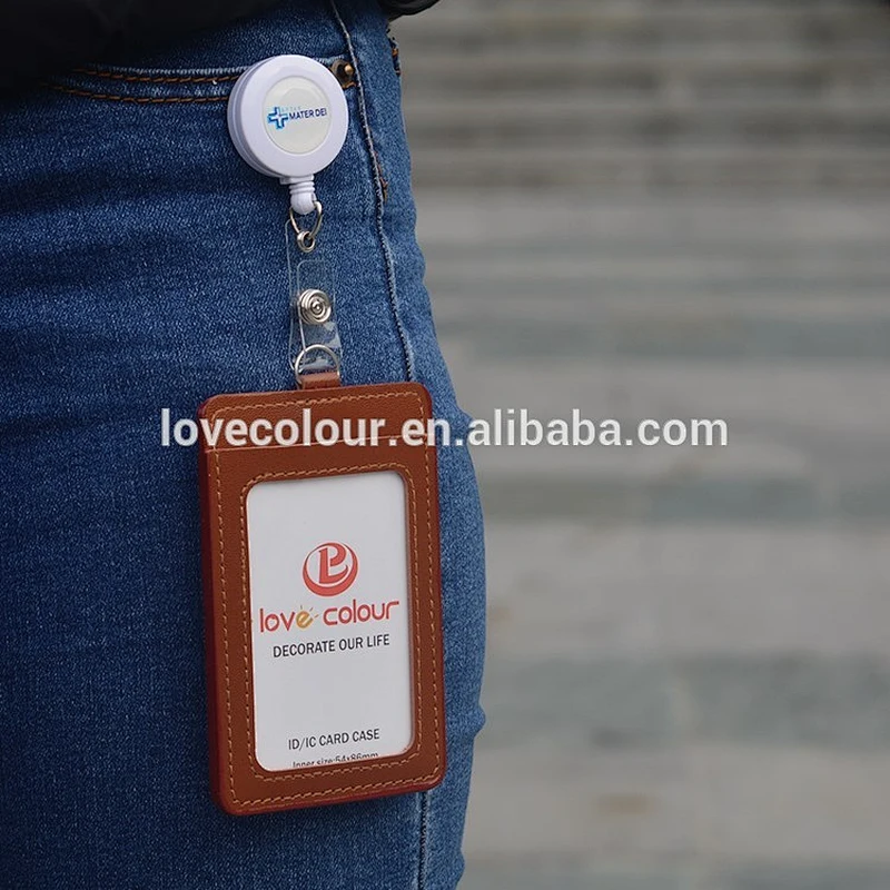 Custom nursing name badges card holder with retractable badge reel