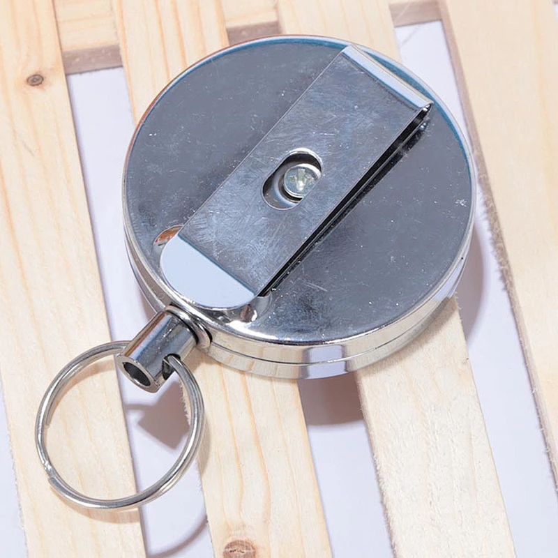 High quality factory custom cheap plastic badge reel with hook