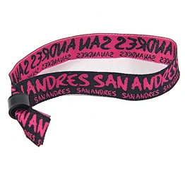 Custom promotional item your own polyester fabric sport activity wristbands bracelets