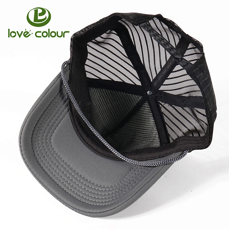 Manufacture custom mesh trucker cap 5 panel advertising baseball cap