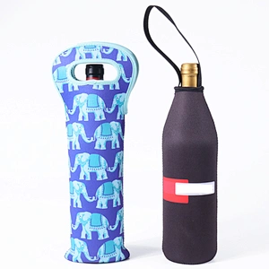 Custom Eco Friendly Neoprene Material Made Bottle Cooler Bags For Promotion