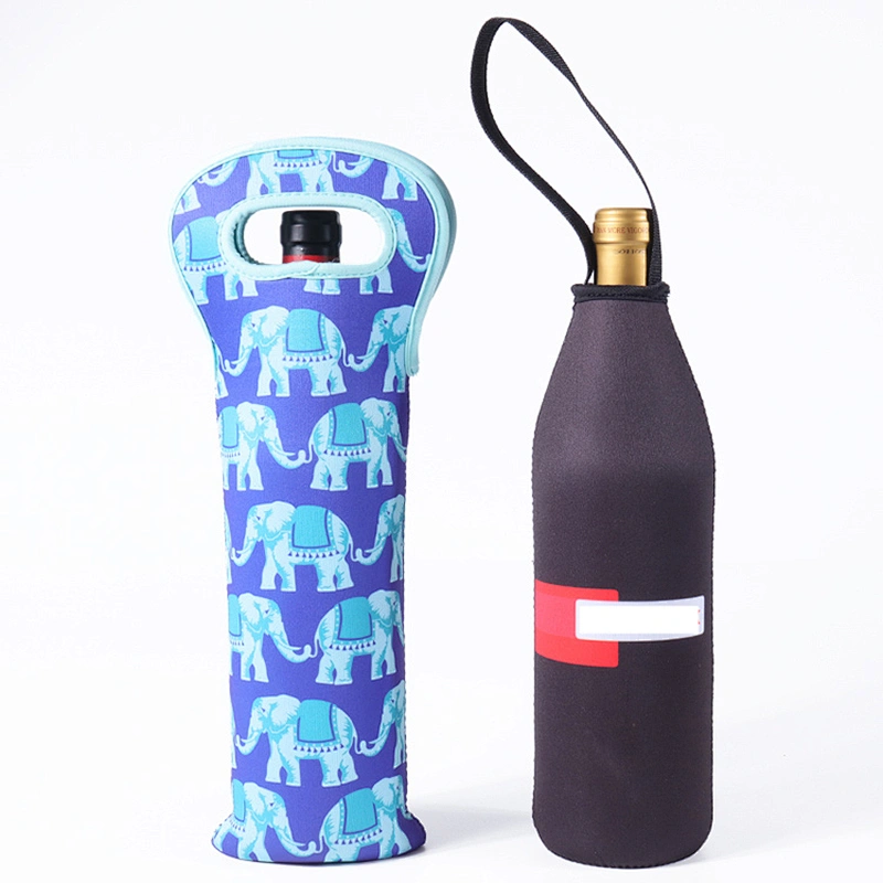 Custom Eco Friendly Neoprene Material Made Bottle Cooler Bags For Promotion