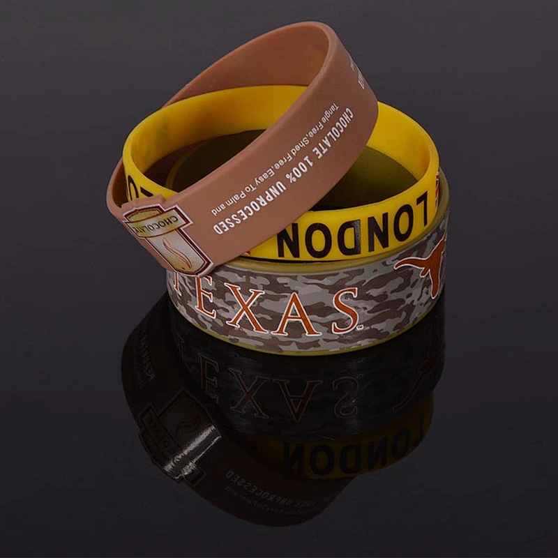 Silicon bracelet for men basketball sports rubber wristband personality