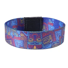 Woven NFC festival event RFID elastic wristband