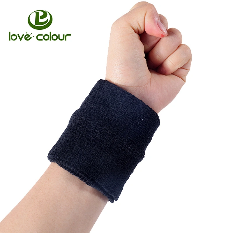 Good sale popular custom sweatbands for yoga sports (black)