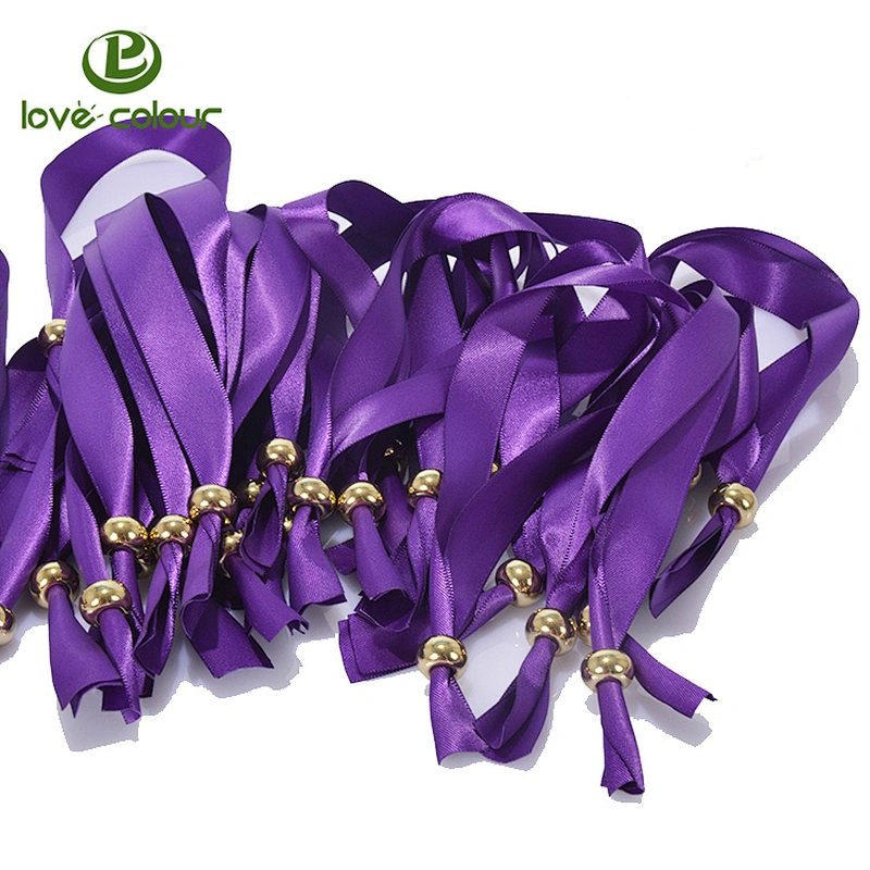 Custom Promotional Gift Polyester Heat Transfer Sublimation Music Festival Fabric Satin Wristband