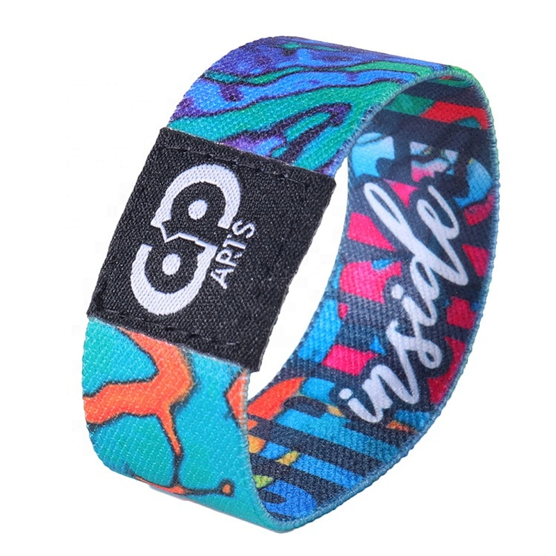 Elastic Fabric Bracelets Reusable NFC Wristbands Strap Stretch Woven RFID Wrist band