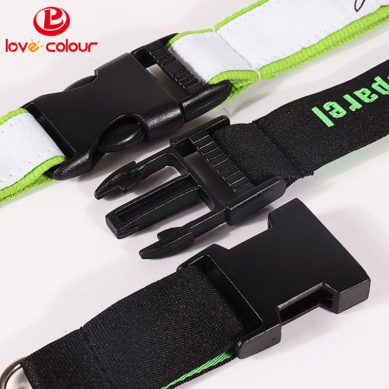25mm 38mm custom lanyard plastic black buckle