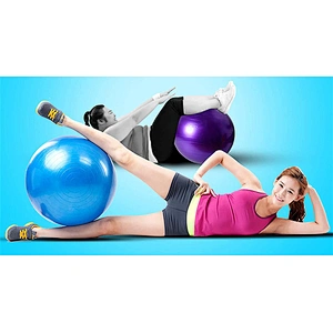 Factory Wholesale Body Building Instrument PVC Rubber Exercise Balance Ball Gymnastic Yoga Ball with Custom Printing Logo