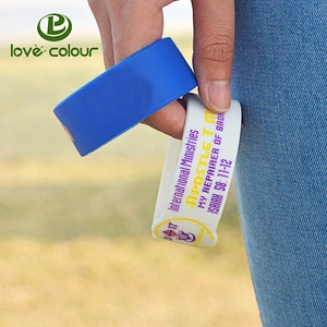 Outdoor activity solid color debossed silicone wristband / bracelet
