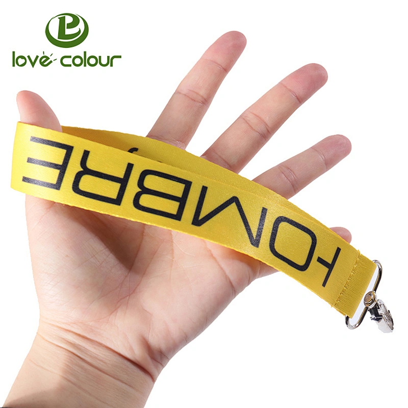 Custom polyester short wrist lanyard strap for promotion