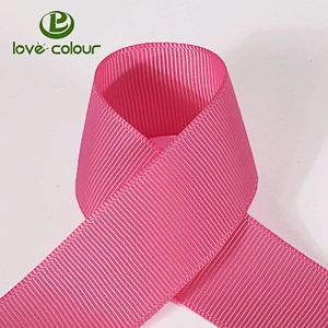 Customized polyester printed grosgrain ribbon for gift packing with gold stamping logo