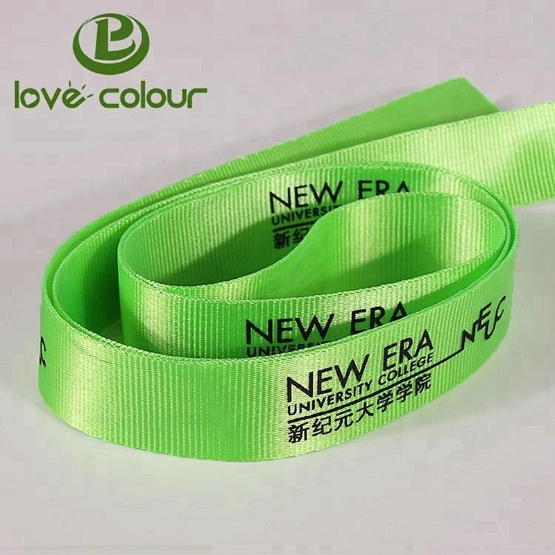 Hot Sale Popular Custom Nylon Ribbon in Green Color