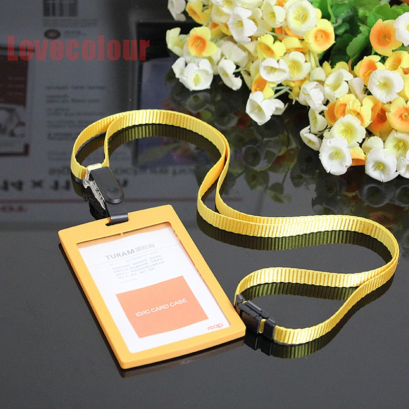 Factory Wholesale Grey Safety Breakaway Lanyard with ID Card Badge Holder