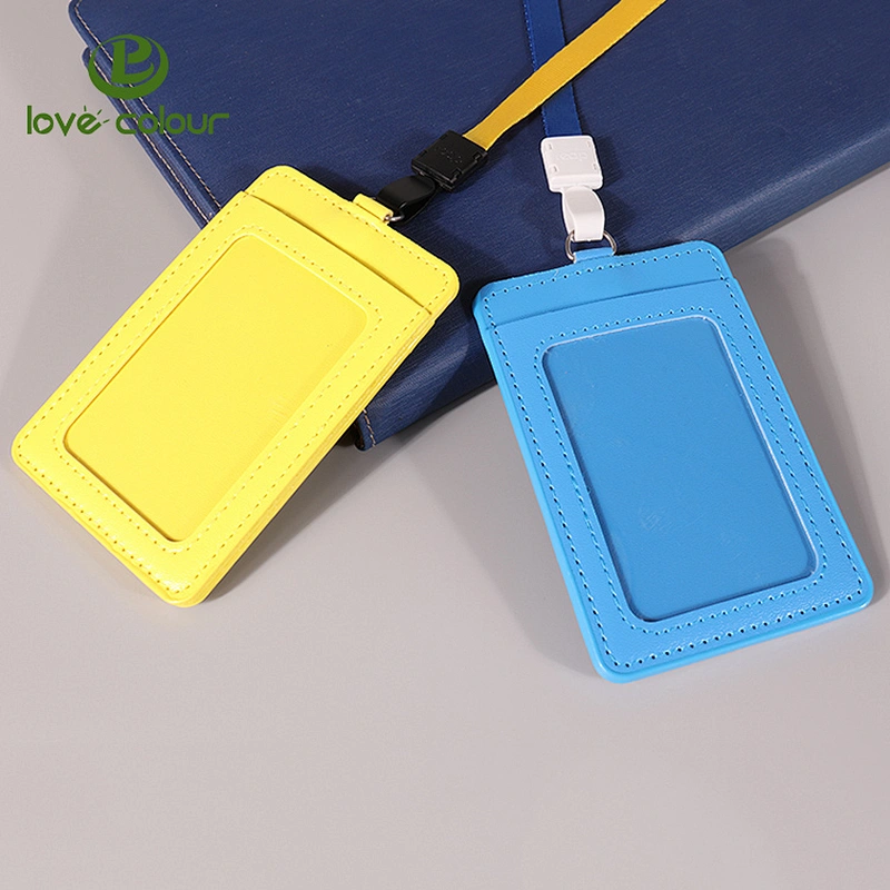 Custom leather name card holders/leather working card badge holder