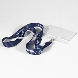 Polyester custom strap rope conference badge holders lanyards