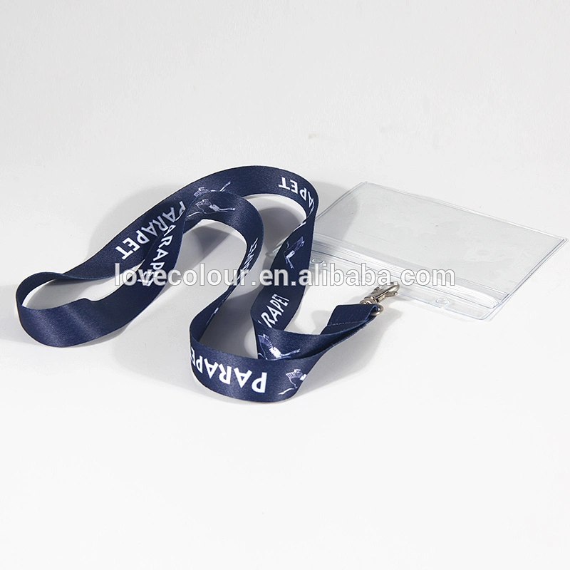 Polyester custom strap rope conference badge holders lanyards