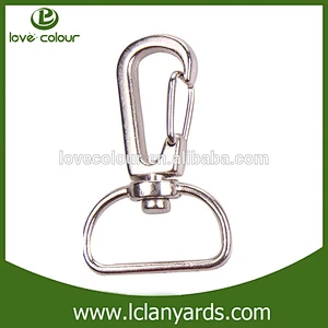 Wholesale Silver color swivel snap 2.5cm lobster clasp for lanyard