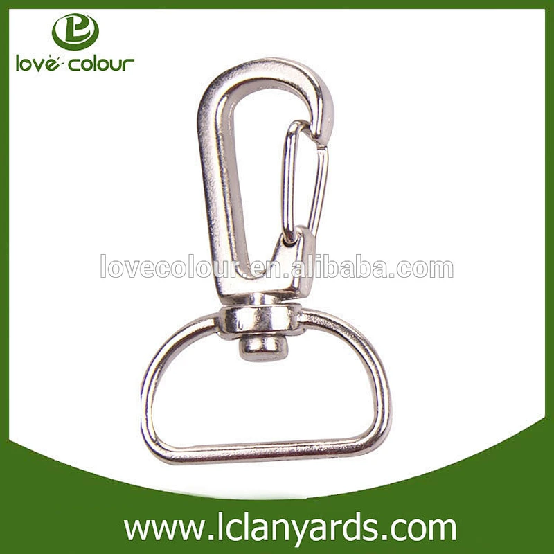 Wholesale Silver color swivel snap 2.5cm lobster clasp for lanyard