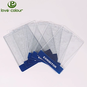 Factory Cheap Custom Waterproof Plastic Vertical Name ID Card Holders