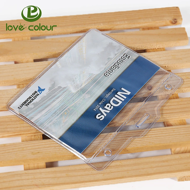 Custom pvc id card holder with printing lanyard