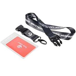 Custom polyester id Printing lanyard with card case for wholesale