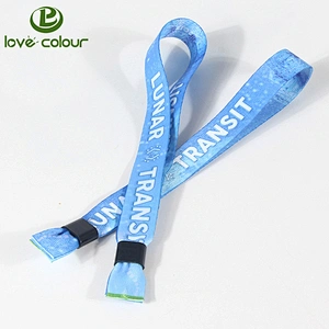 Custom heat transfer print fabric cloth wristbands with your logo for events