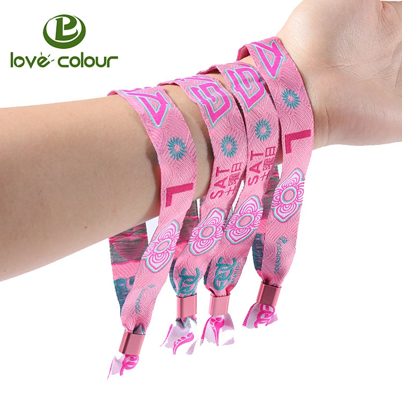 Popular One direction one time bracelet/polyester wristband with your logo