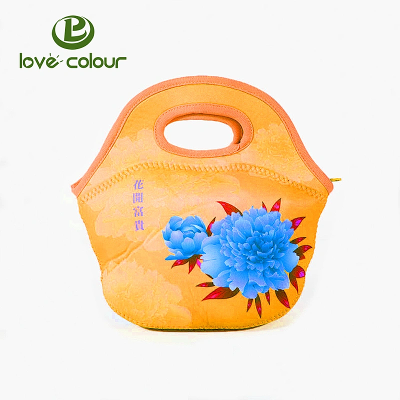 Reusable Neoprene Insulated Tote Soft Handiness Lunch cooler bag
