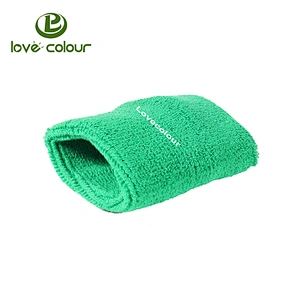 Wholesale cotton sweat wristband cheap custom embroidered sweatbands