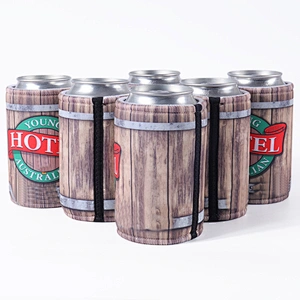 Custom Promotional 500ml Blue Neoprene beer Bottle and Can Cooler