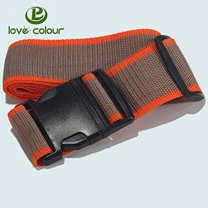 Travel custom polyester silkscreen printed luggage belt wholesale