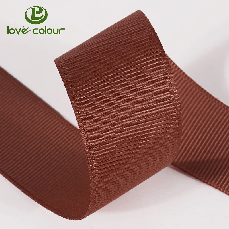Custom 100% polyester solid color ribbon for graduation