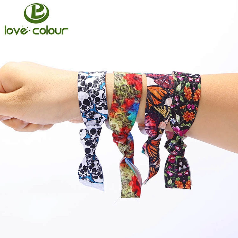 Custom Elastic Wrist Band / Decorative Elastic Hair Bands