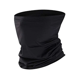 Black Headwear Bandanas Seamless Neck Gaiter UV Resistence Headband For Outdoors