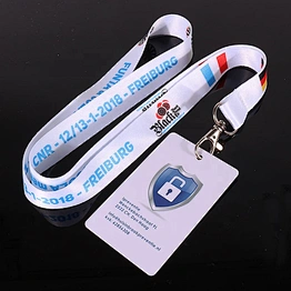 Custom YColor Polyester Lanyards Strap with ID Card For Exhibition