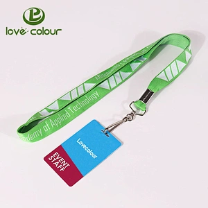 Promotional Custom Print Logo Neck Safety Polyester Lanyard Id Badge Holder Strap