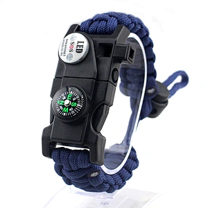 High Quality Outdoor Camping 550 Weave Self Rescue Bracelet