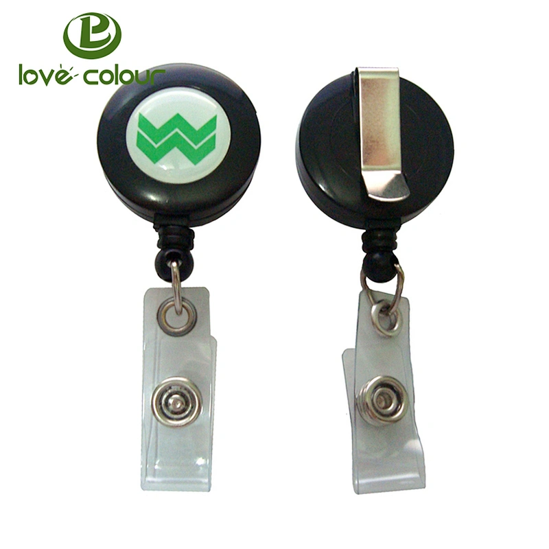 Retractable badge reel for ID card holder/plastic badge holder reel