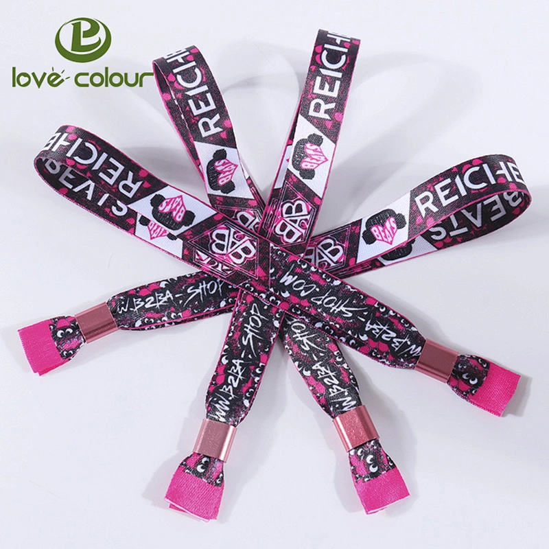 Eco friendly manufacturers supply polyester sublimation friendship bracelet