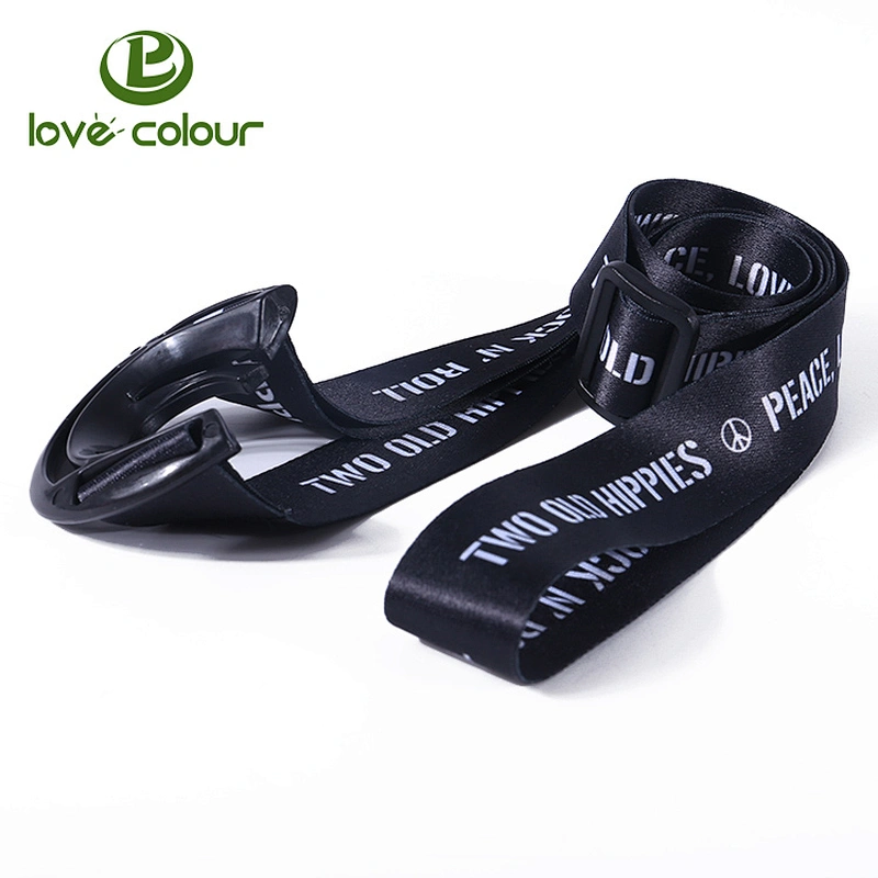 Polyester custom adjustable water bottle holder strap
