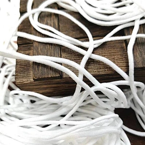 Factory supply white elastic cord for earloop elastic rope band disposable