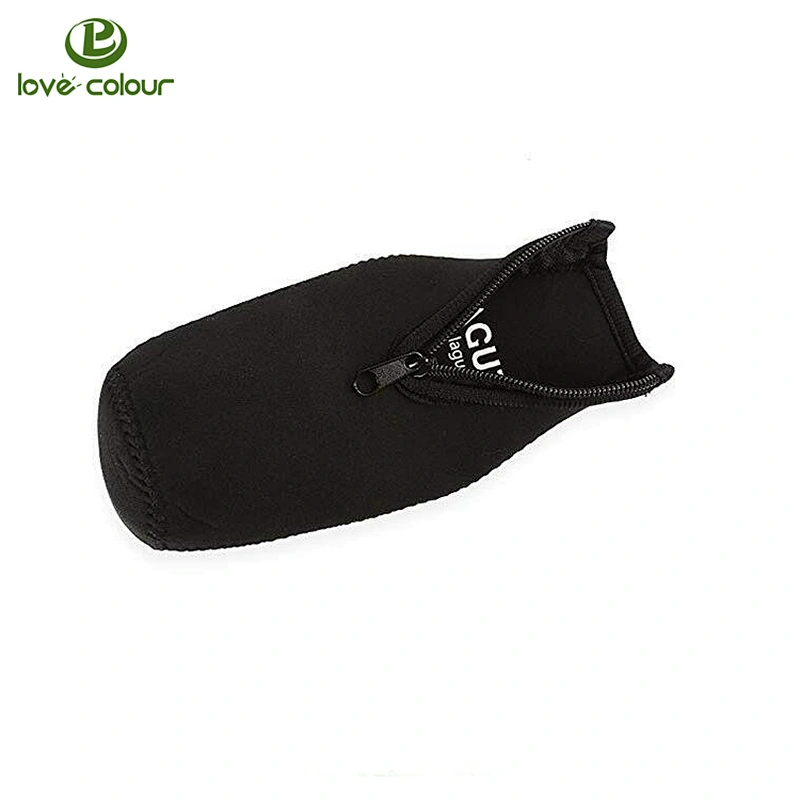 Party Drink Black Blank Beer Bottle Sleeves Coolers Neoprene Insulators Coolies With Zipper