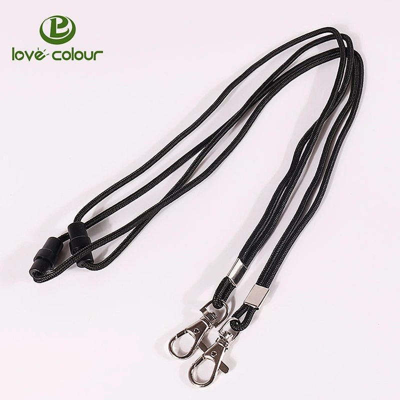 Novelty fashion pvc name badge ID card Round lanyard