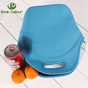 Sublimation Blank insulated Neoprene cooler Lunch Bag For Outdoor Picnic