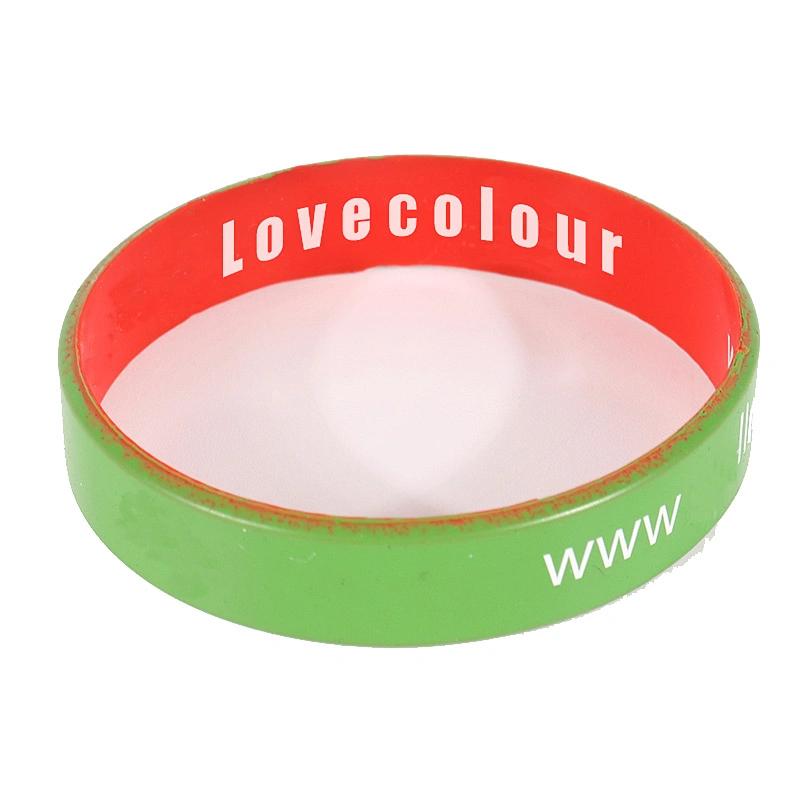 Promotional gifts sport rubber bracelet silicone wristbands in red